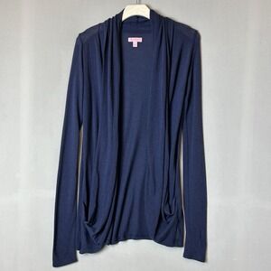 Lilly Pulitzer Cardigan Sweater Womens Small Blue Open Waterfall Sheer